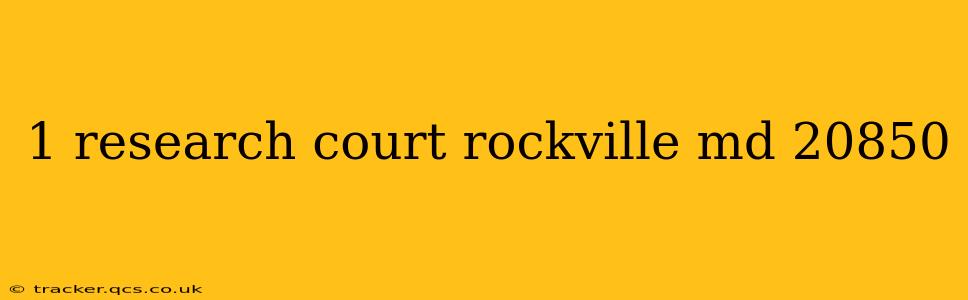 1 research court rockville md 20850