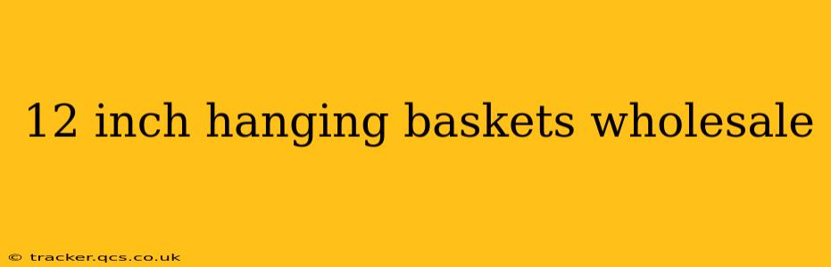 12 inch hanging baskets wholesale