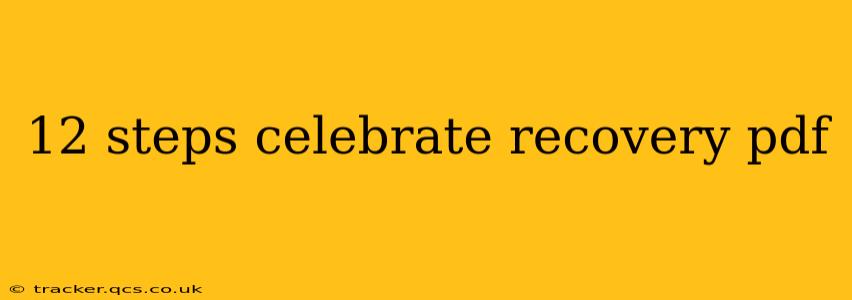 12 steps celebrate recovery pdf