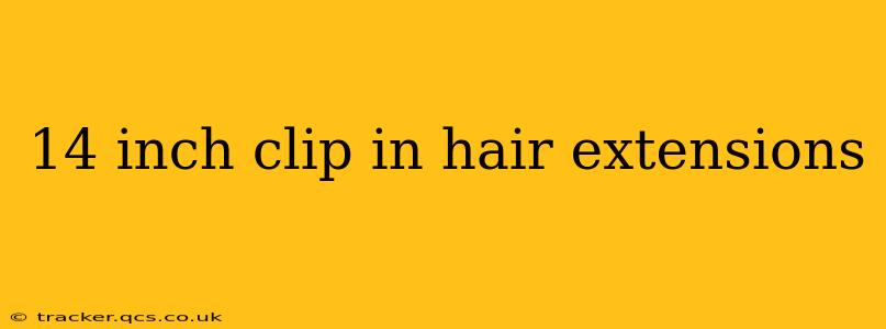 14 inch clip in hair extensions