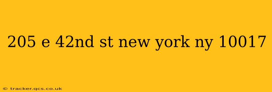 205 e 42nd st new york ny 10017