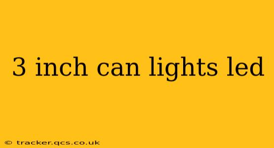 3 inch can lights led