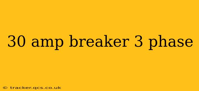 30 amp breaker 3 phase