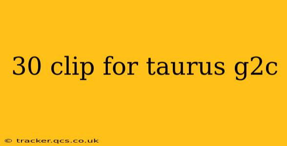 30 clip for taurus g2c