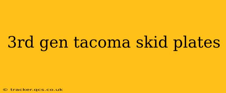 3rd gen tacoma skid plates