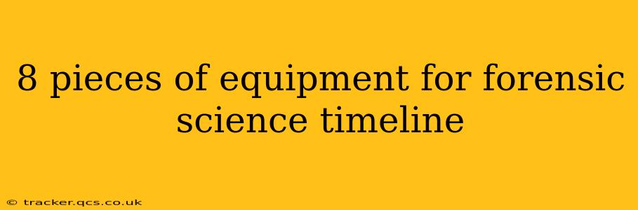 8 pieces of equipment for forensic science timeline