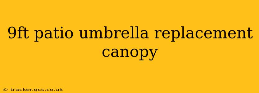 9ft patio umbrella replacement canopy