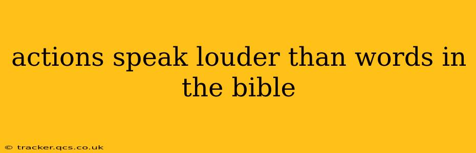 actions speak louder than words in the bible