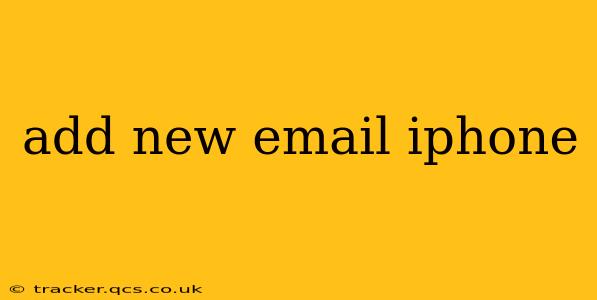 add new email iphone