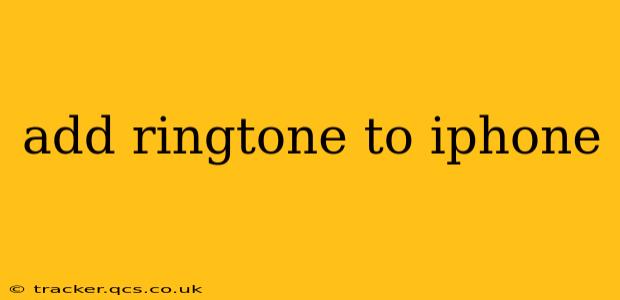 add ringtone to iphone