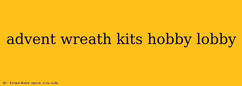 advent wreath kits hobby lobby
