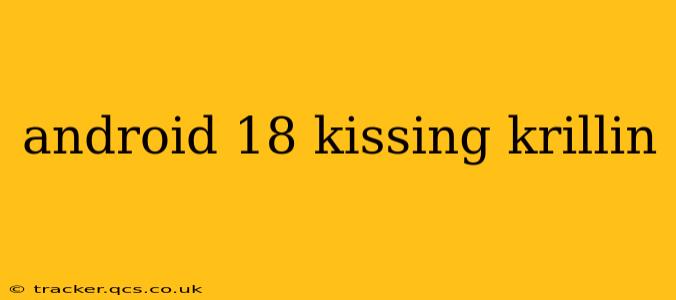 android 18 kissing krillin