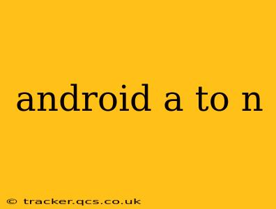 android a to n