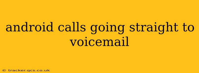 android calls going straight to voicemail