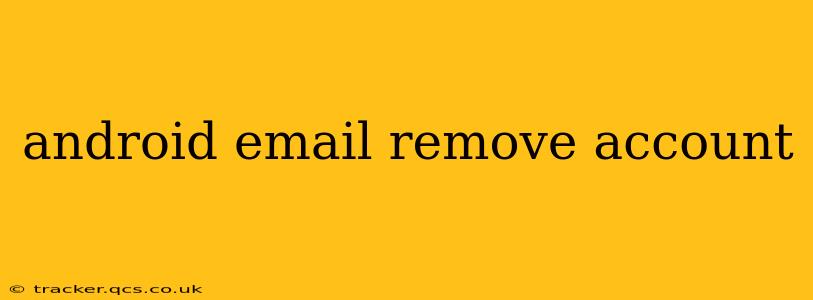 android email remove account