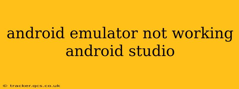 android emulator not working android studio