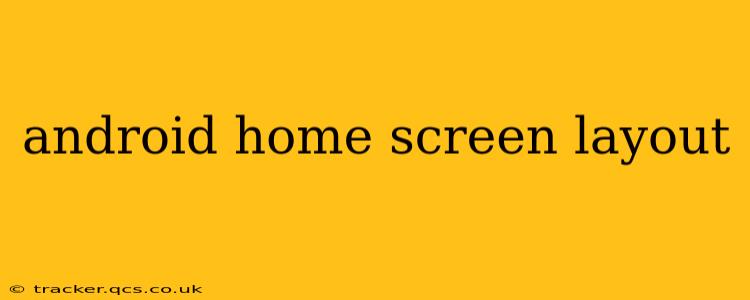 android home screen layout