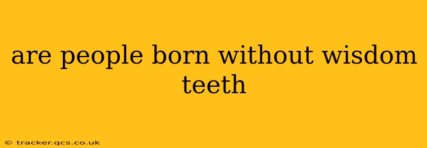 are people born without wisdom teeth