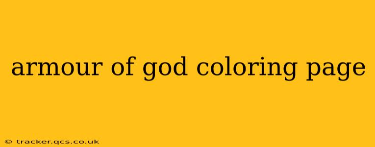 armour of god coloring page