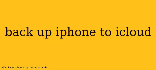 back up iphone to icloud