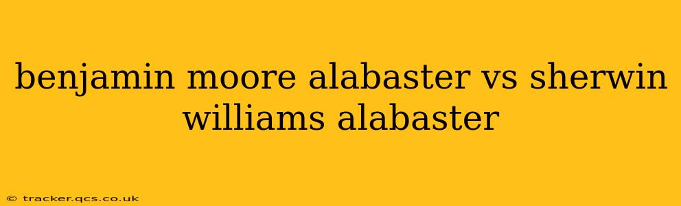benjamin moore alabaster vs sherwin williams alabaster