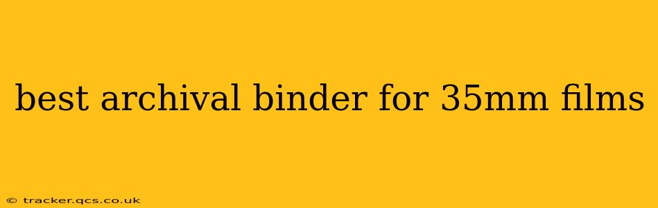best archival binder for 35mm films