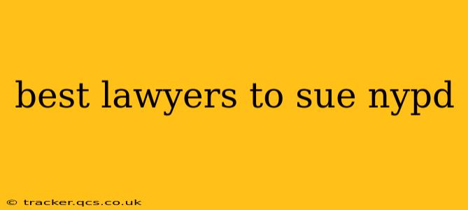 best lawyers to sue nypd