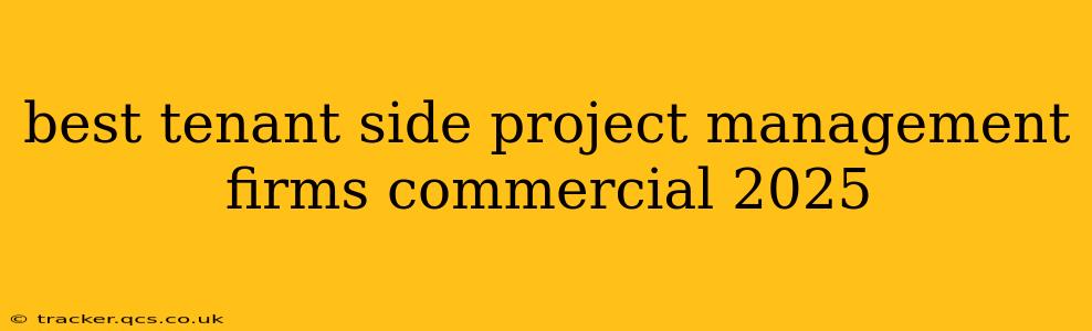 best tenant side project management firms commercial 2025