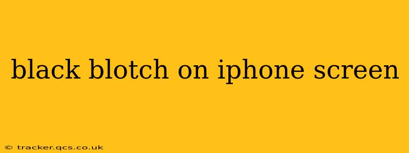 black blotch on iphone screen