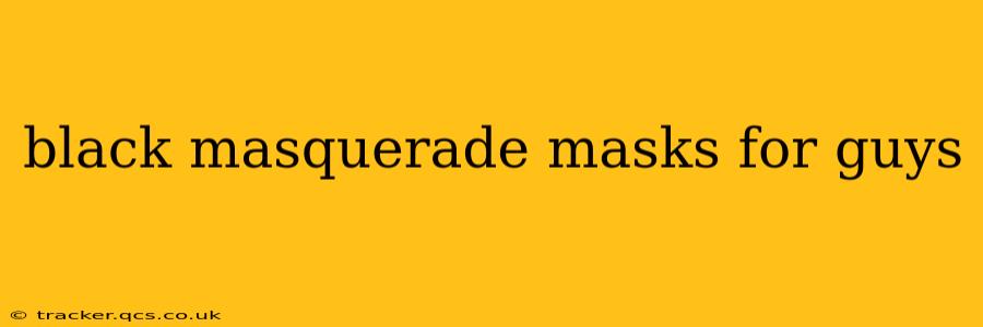 black masquerade masks for guys