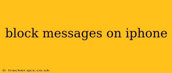 block messages on iphone