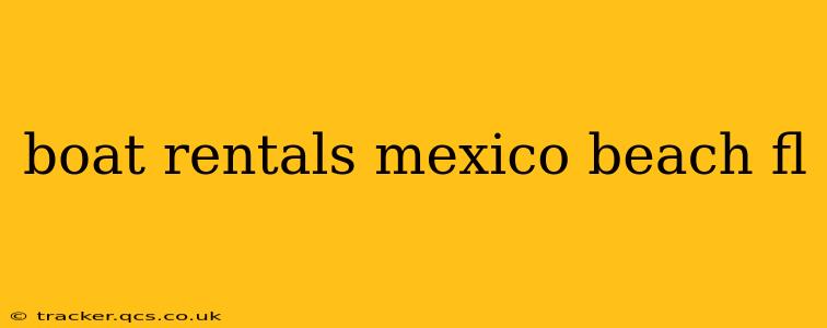 boat rentals mexico beach fl