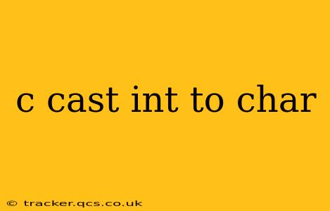 c cast int to char