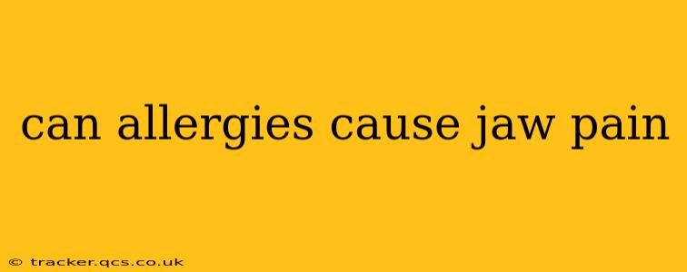 can allergies cause jaw pain