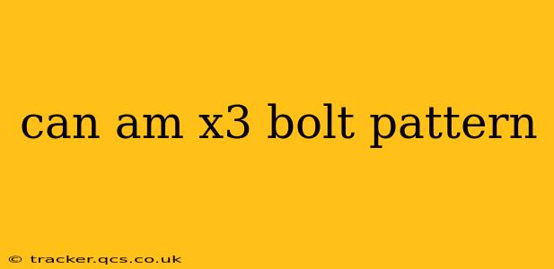 can am x3 bolt pattern