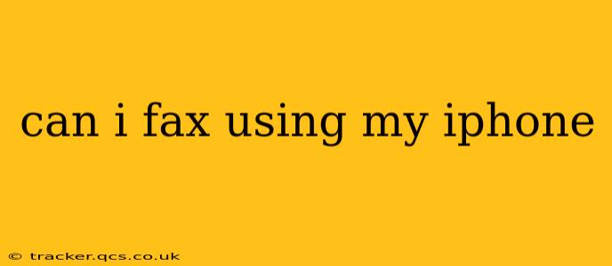 can i fax using my iphone