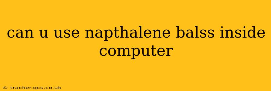 can u use napthalene balss inside computer