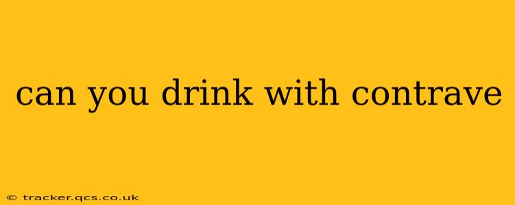 can you drink with contrave
