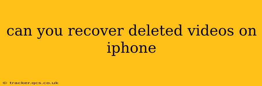 can you recover deleted videos on iphone