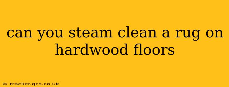 can you steam clean a rug on hardwood floors
