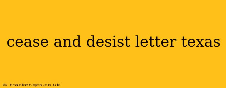 cease and desist letter texas