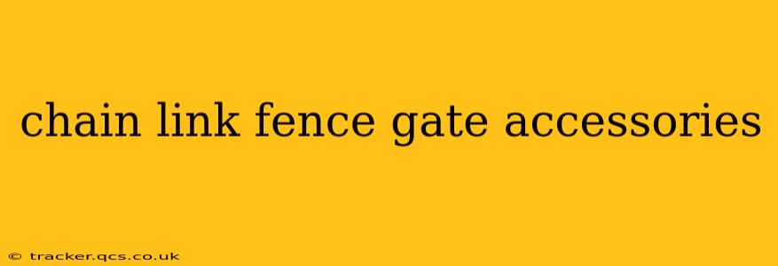 chain link fence gate accessories