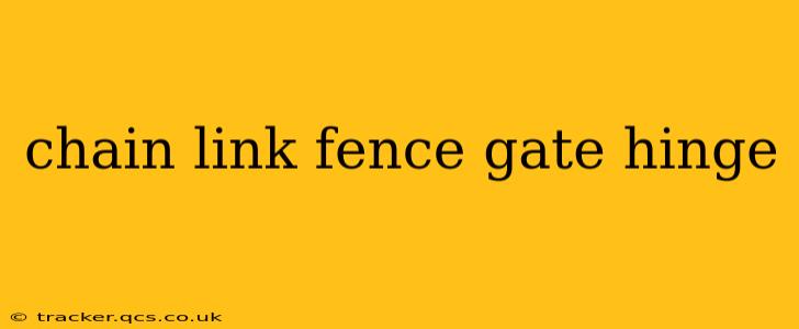 chain link fence gate hinge