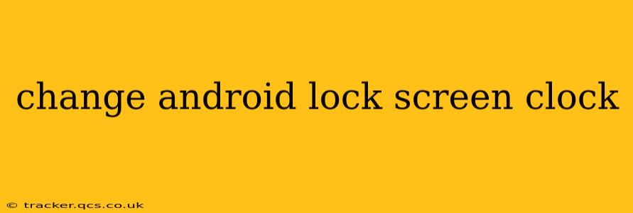 change android lock screen clock