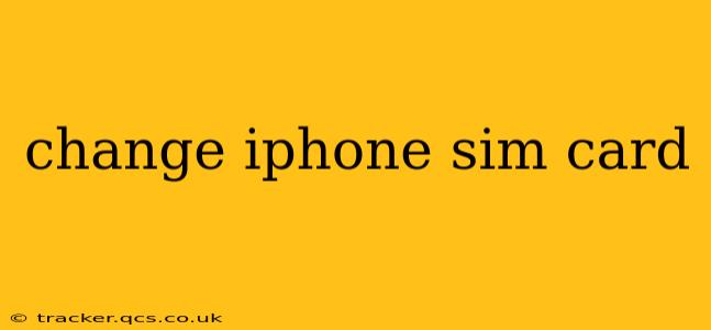change iphone sim card