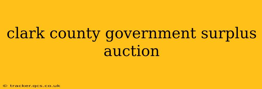 clark county government surplus auction