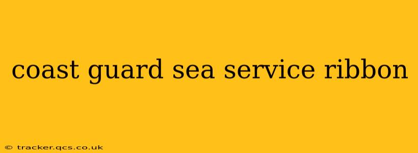 coast guard sea service ribbon