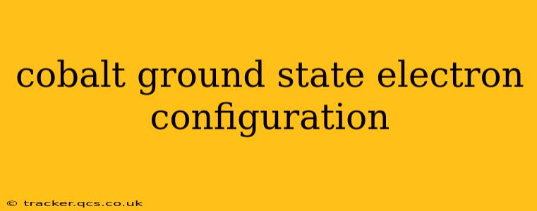 cobalt ground state electron configuration