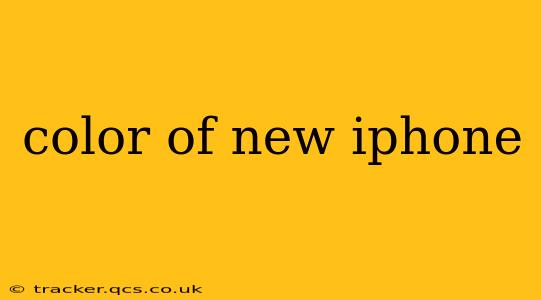 color of new iphone