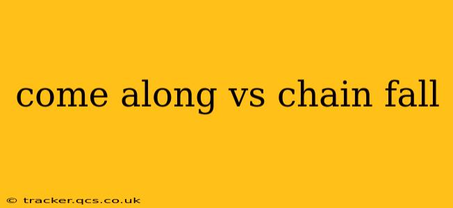 come along vs chain fall